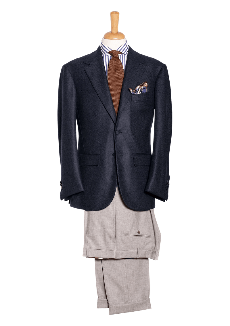 Men's Dark Blue Cashmere Blazer