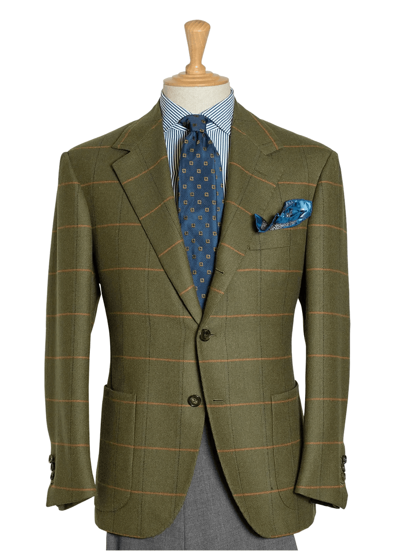 Men's Green Tweed Sport Coat