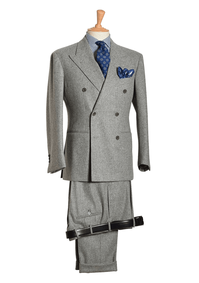 Men's Grey Wool Flannel Suit