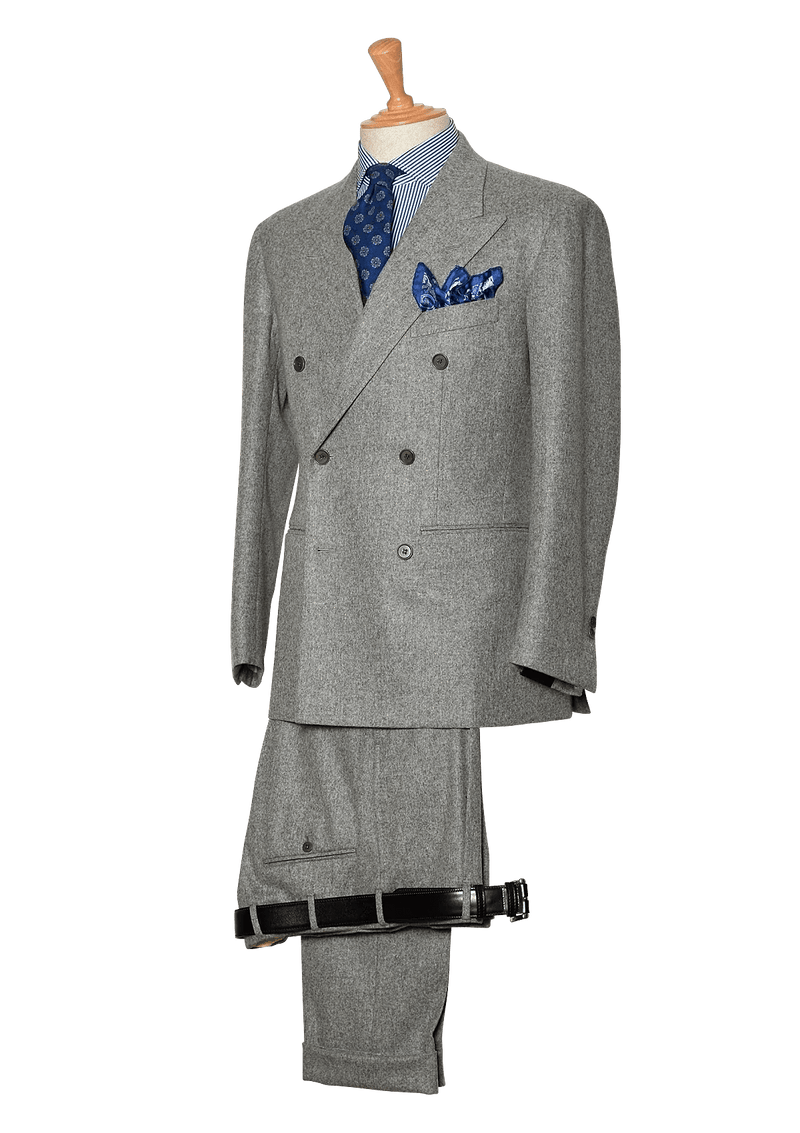 Men's Grey Wool Flannel Suit