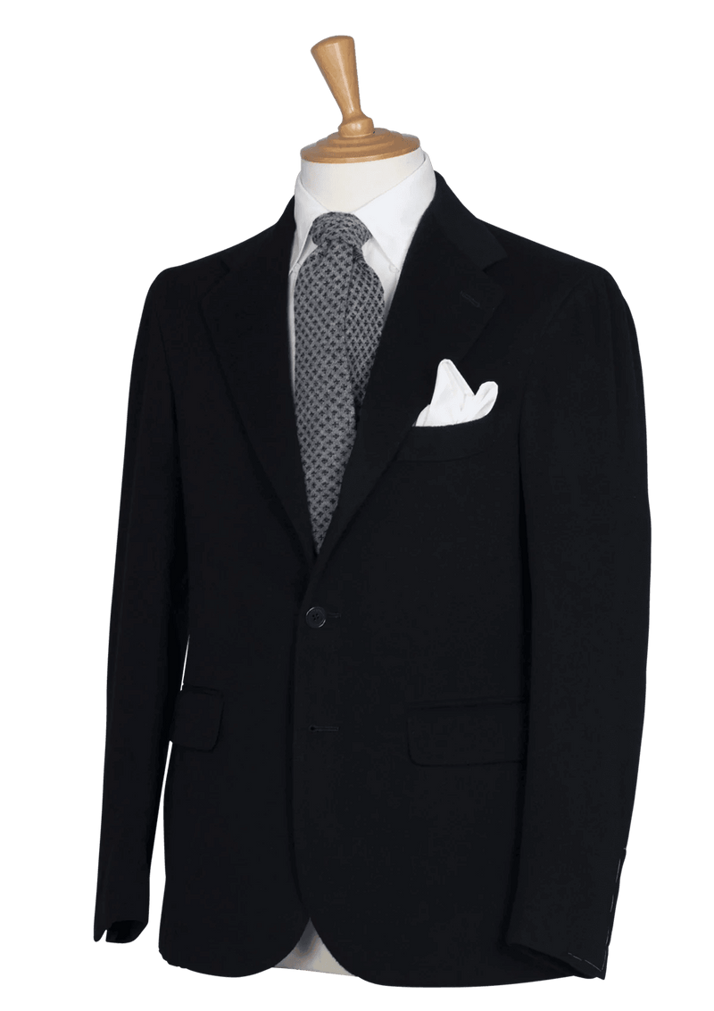 Midnight Blue Unstructured Cashmere Jacket