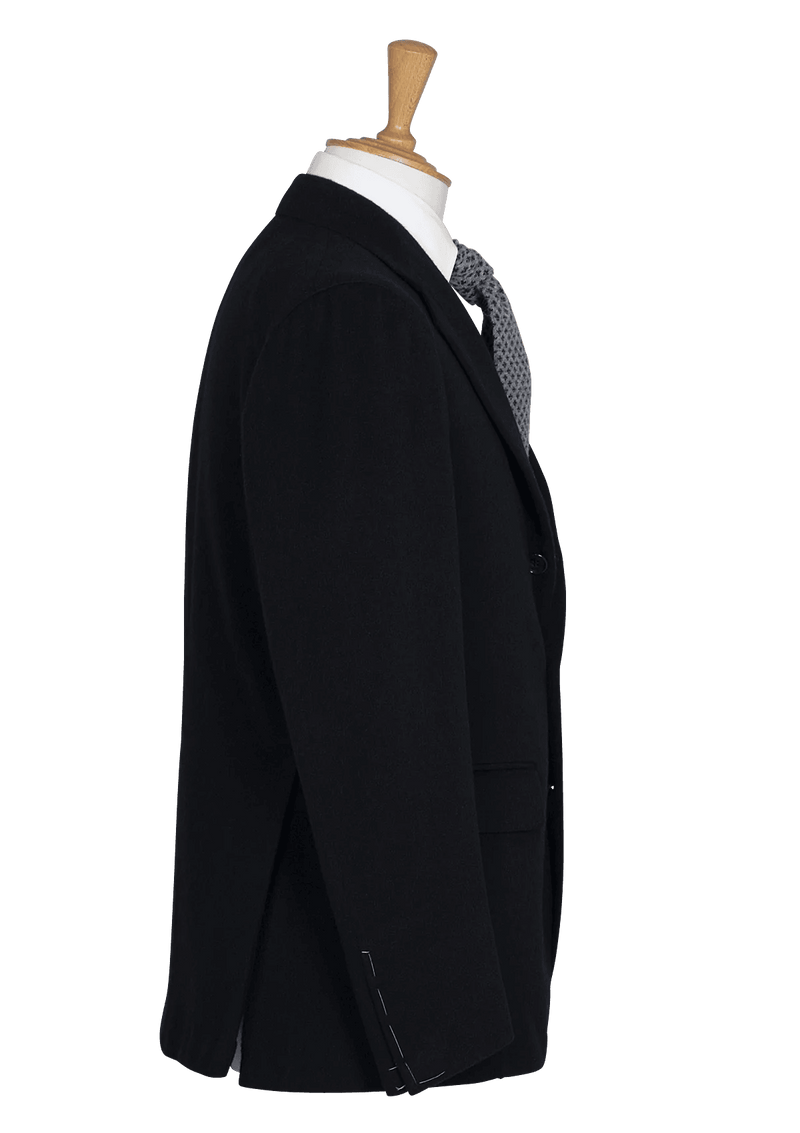 Midnight Blue Unstructured Cashmere Jacket