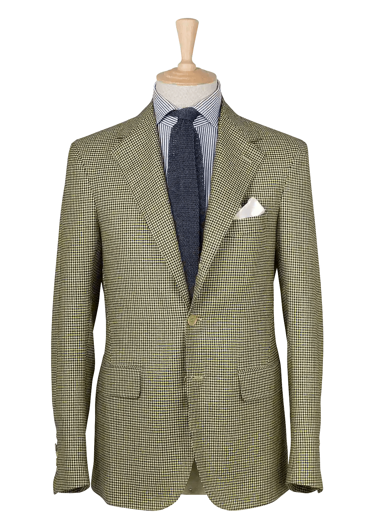 Mustard Check Unstructured Jacket